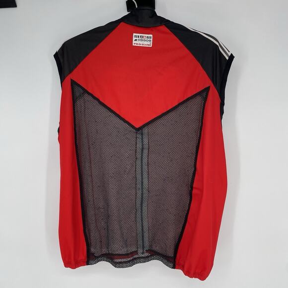 Assos Wind Block Cycling Vest Red Full Zip Men's Size XLG - Picture 2 of 8